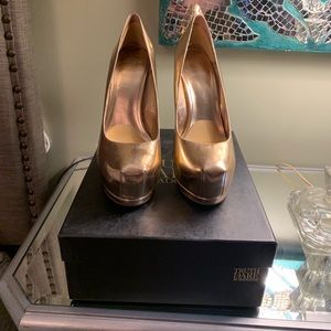 Truth or Dare by Madonna  Rose Gold Metallic Heels